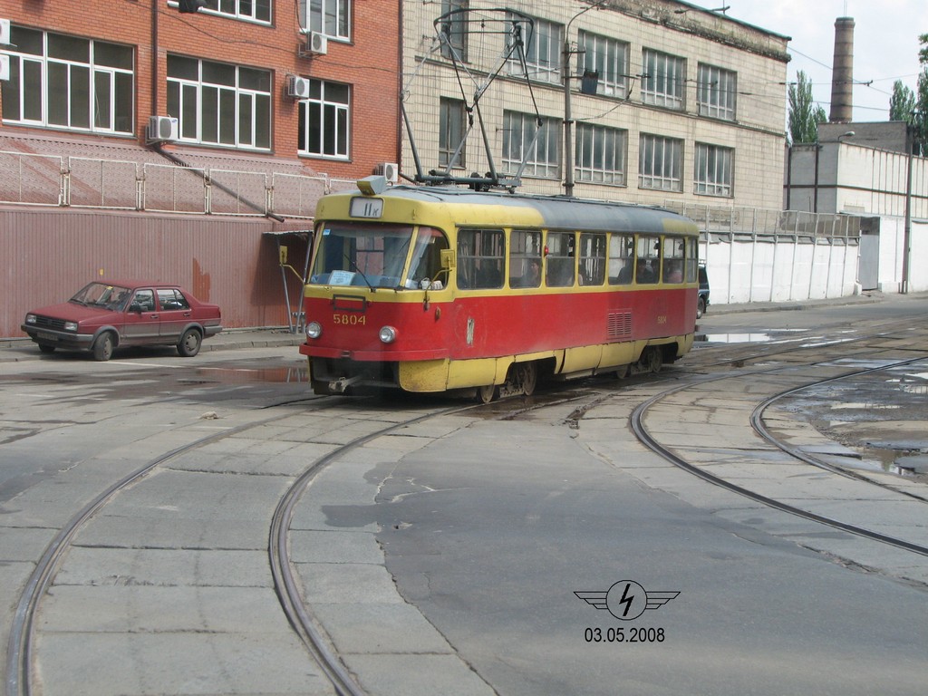 Киев, Tatra T3SU № 5804