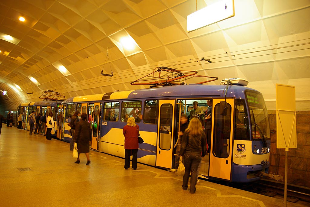伏爾加格勒, Tatra T3R.PV # 5836; 伏爾加格勒, Tatra T3R.PV # 5837; 伏爾加格勒 — Tram lines: [5] Fifth depot — Tram rapid transit
