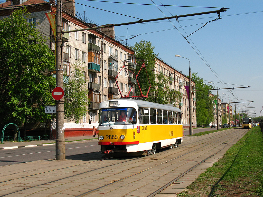 Москва, Tatra T3SU № 2889