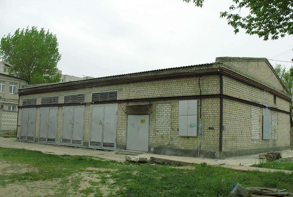 Контактная сеть, энергоснабжение и токосъём; Волгоград — Трамвайные линии: [5] Пятое депо — Скоростной трамвай