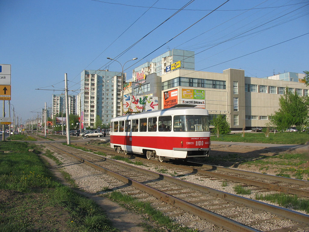 Самара, Tatra T3SU (двухдверная) № 1100