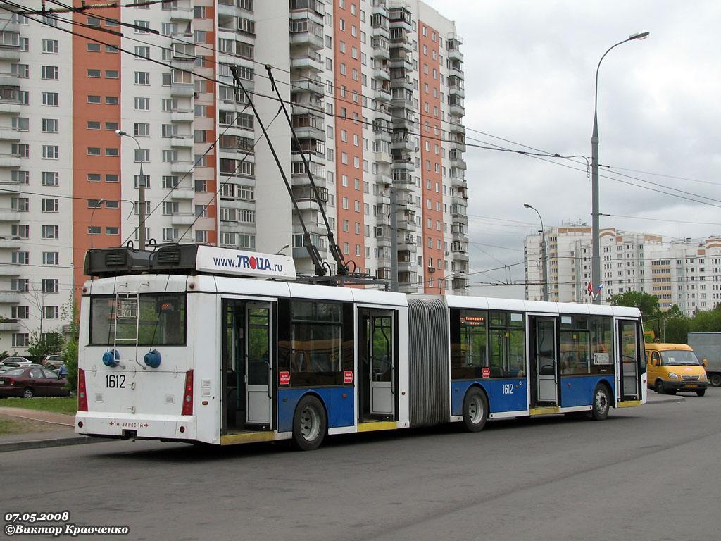 Москва, Тролза-6206.00 «Мегаполис» № 1612