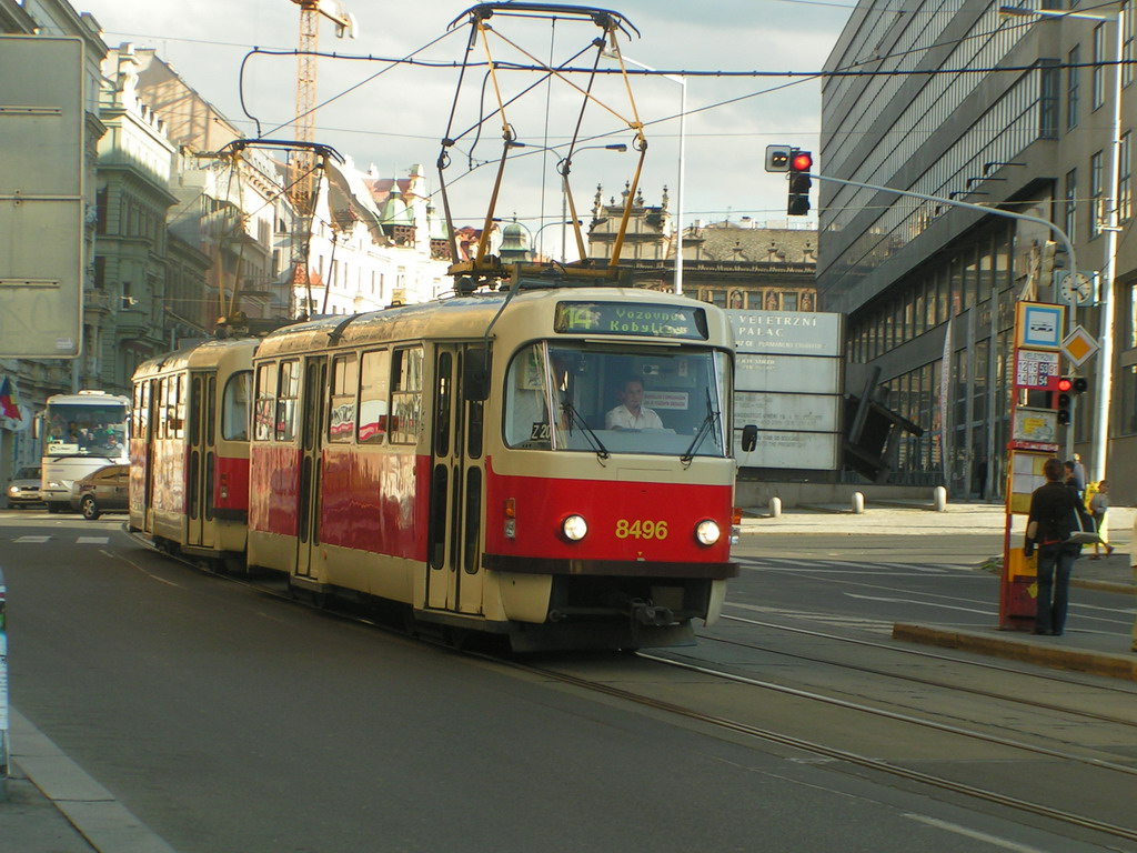 Прага, Tatra T3R.P № 8496