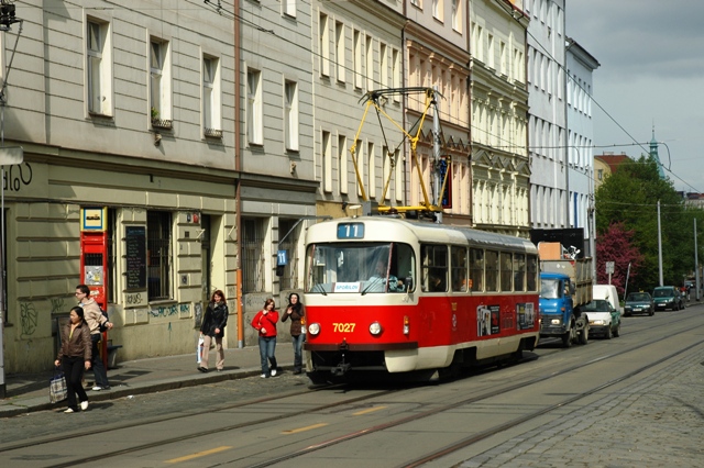 Прага, Tatra T3SUCS № 7027