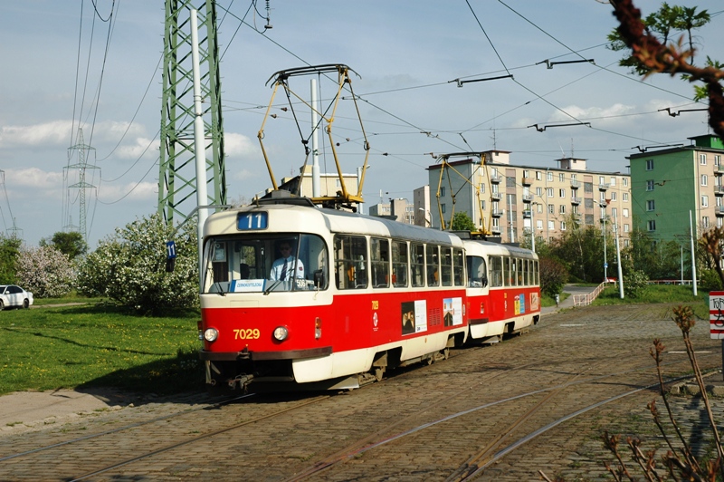 Прага, Tatra T3SUCS № 7029