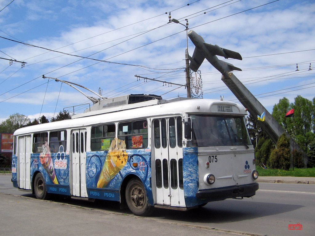 Ternopil, Škoda 9TrH29 Br. 075; Ternopil — Transport meeting (on Škoda 9Tr # 075), 10.05.2008