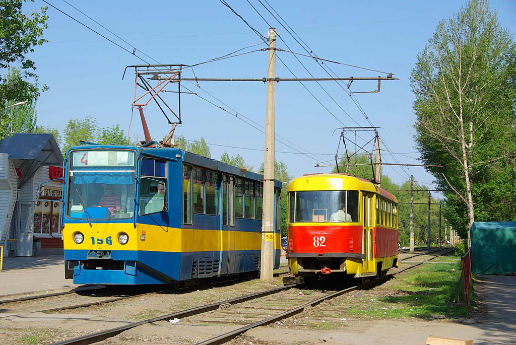 Volzhsky, 71-611 Br. 156; Volzhsky, Tatra T3SU (2-door) Br. 82