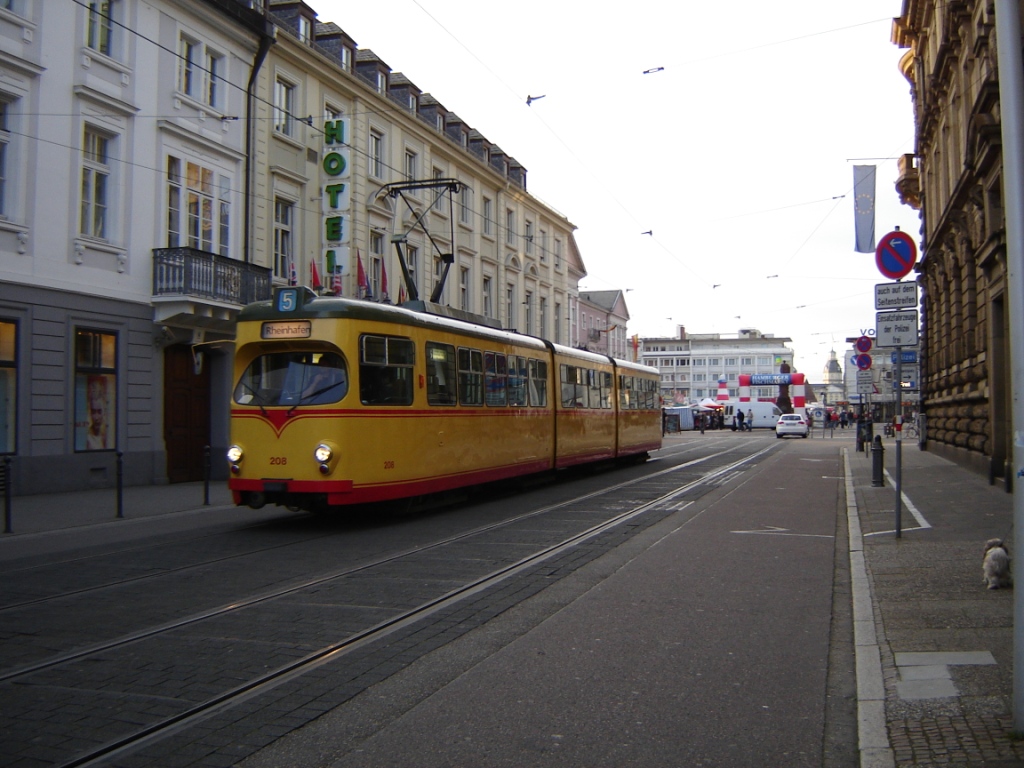 Karlsruhe, Waggon-Union GT8 Br. 208 Karlsruhe, Waggon-Union GT8 Br. 208
