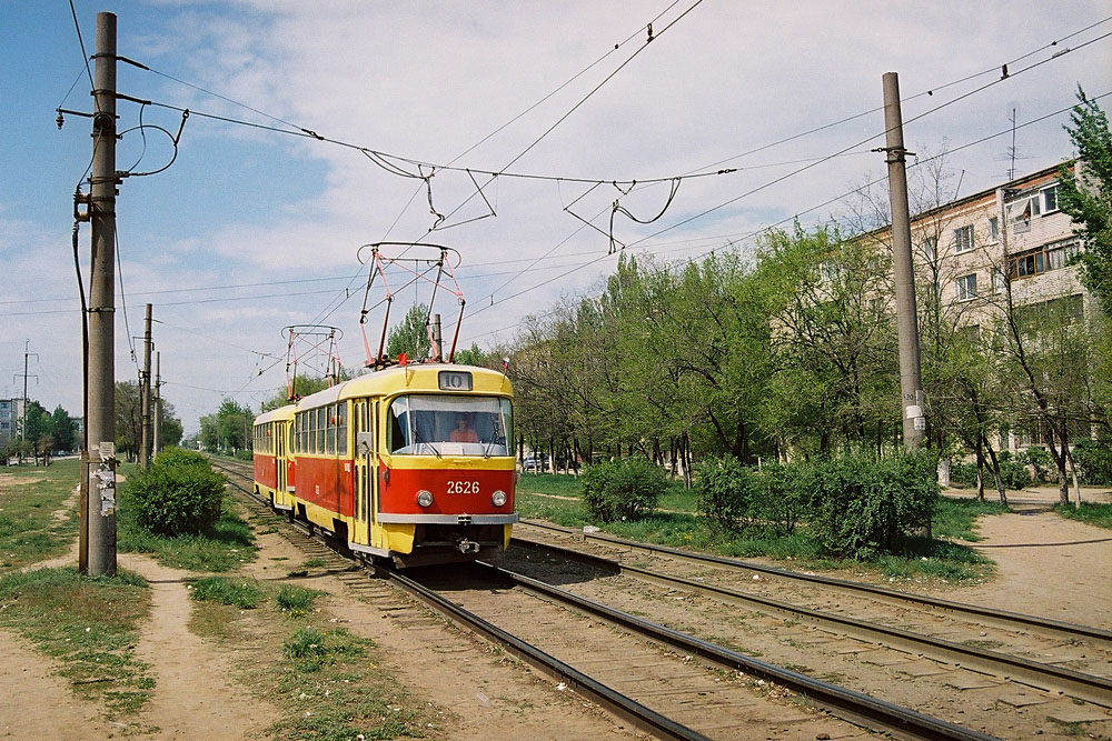 Волгоград, Tatra T3SU (двухдверная) № 2626; Волгоград, Tatra T3SU (двухдверная) № 2627 Волгоград, Tatra T3SU (двухдверная) № 2626; Волгоград, Tatra T3SU (двухдверная) № 2627