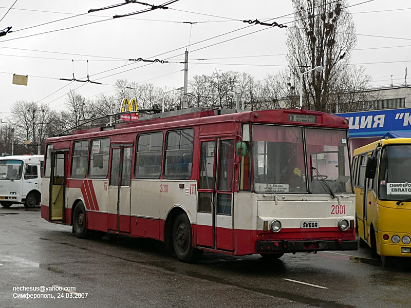 Крымский троллейбус, Škoda 14Tr02/6 № 2001