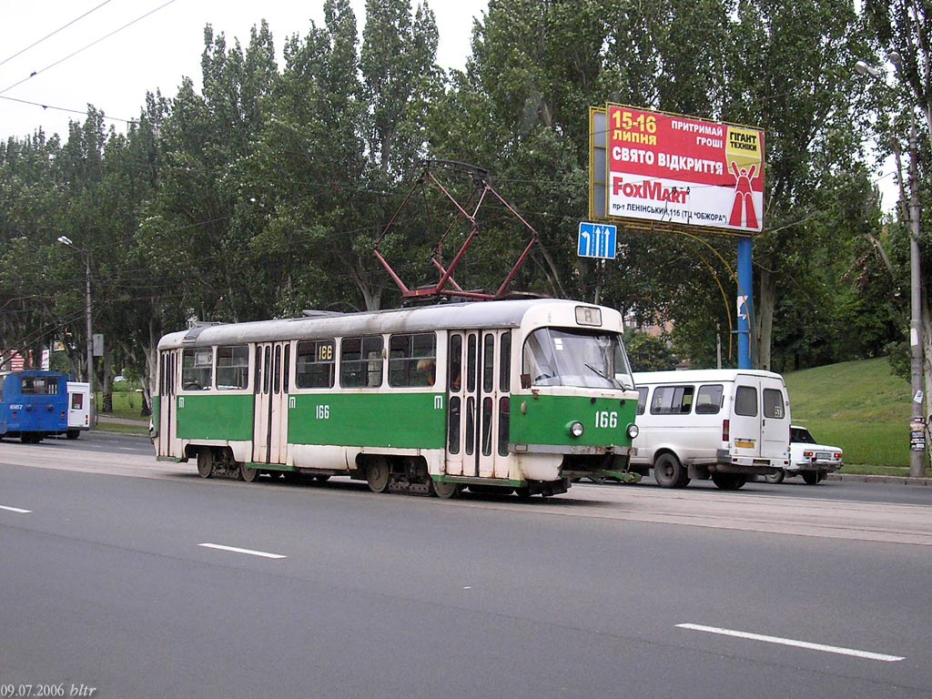 Донецк, Tatra T3SU № 166