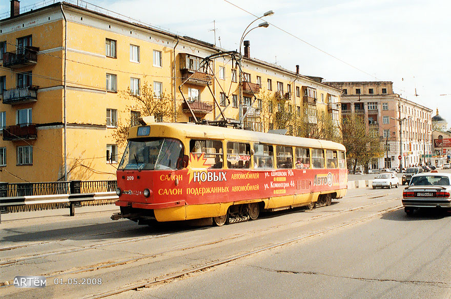 Тверь, Tatra T3SU № 209; Тверь — Трамвайные линии: Новый Волжский мост