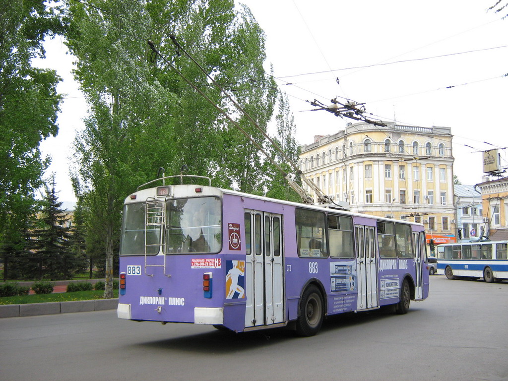 Самара, ЗиУ-682Г [Г00] № 883; Самара — Конечные станции и кольца (троллейбус)