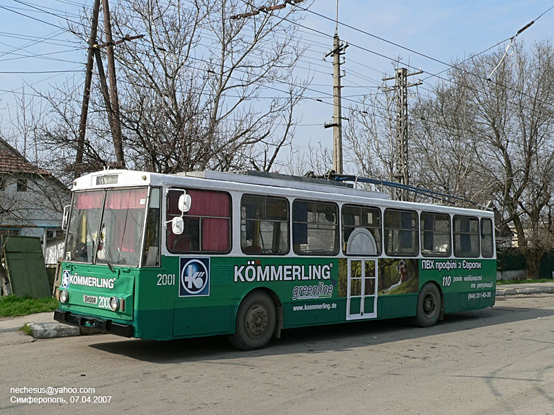 Крымский троллейбус, Škoda 14Tr02/6 № 2001