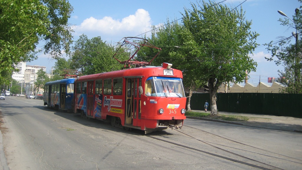 Екатеринбург, Tatra T3SU № 345