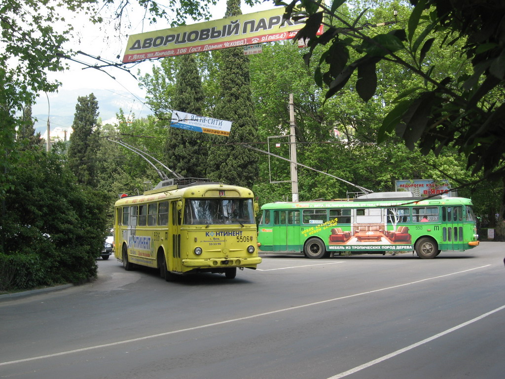 Крымскі тралейбус, Škoda 9Tr19 № 5506; Крымскі тралейбус, Škoda 9Tr19 № 5513