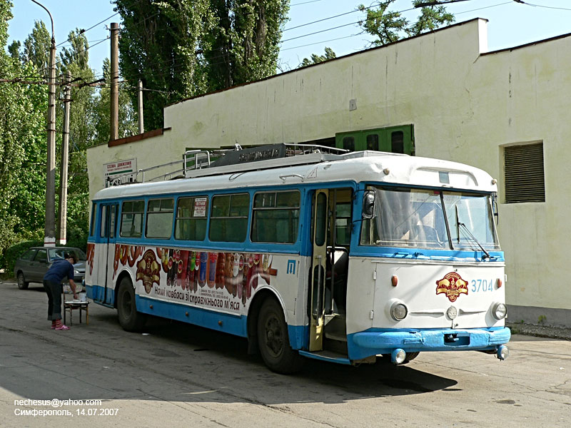 Крымский троллейбус, Škoda 9TrH27 № 3704