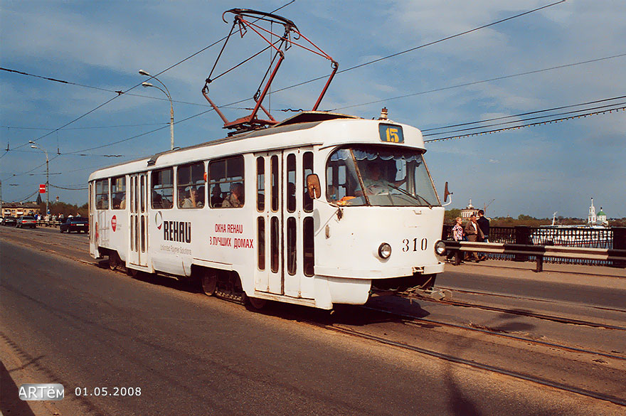 Тверь, Tatra T3SU № 310; Тверь — Трамвайные линии: Новый Волжский мост