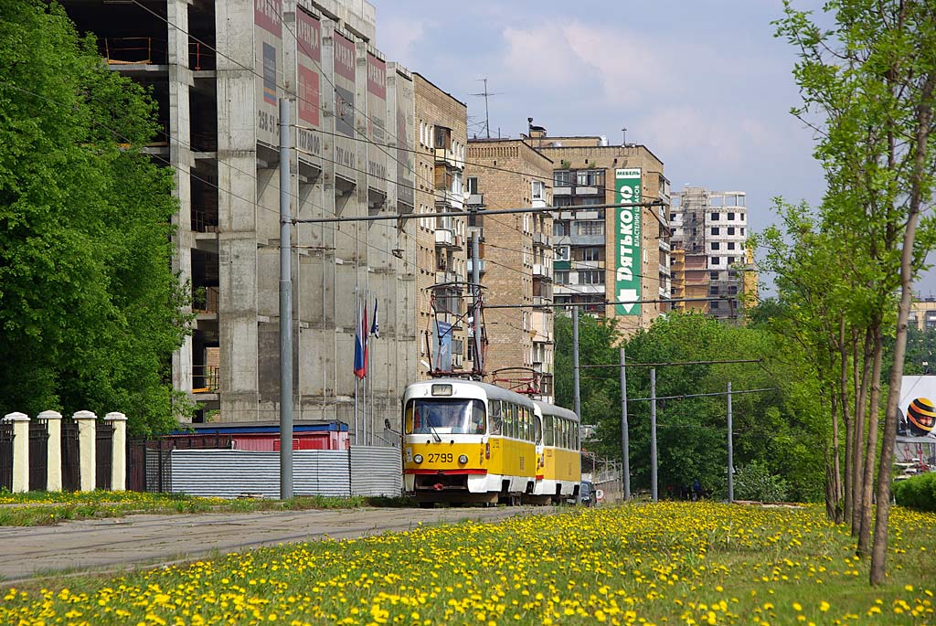 Москва, Tatra T3SU № 2799
