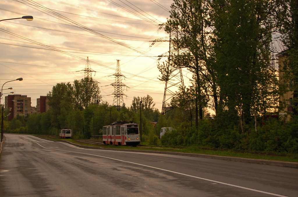 Sanktpēterburga — Tram lines and infrastructure