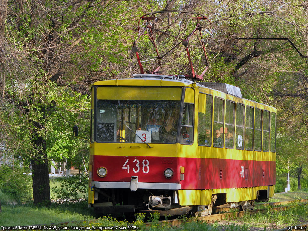 Запорожье, Tatra T6B5SU № 438