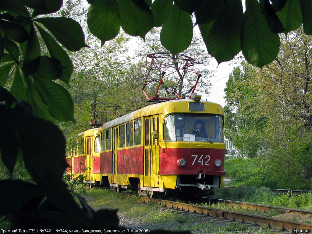 Запорожье, Tatra T3SU № 742