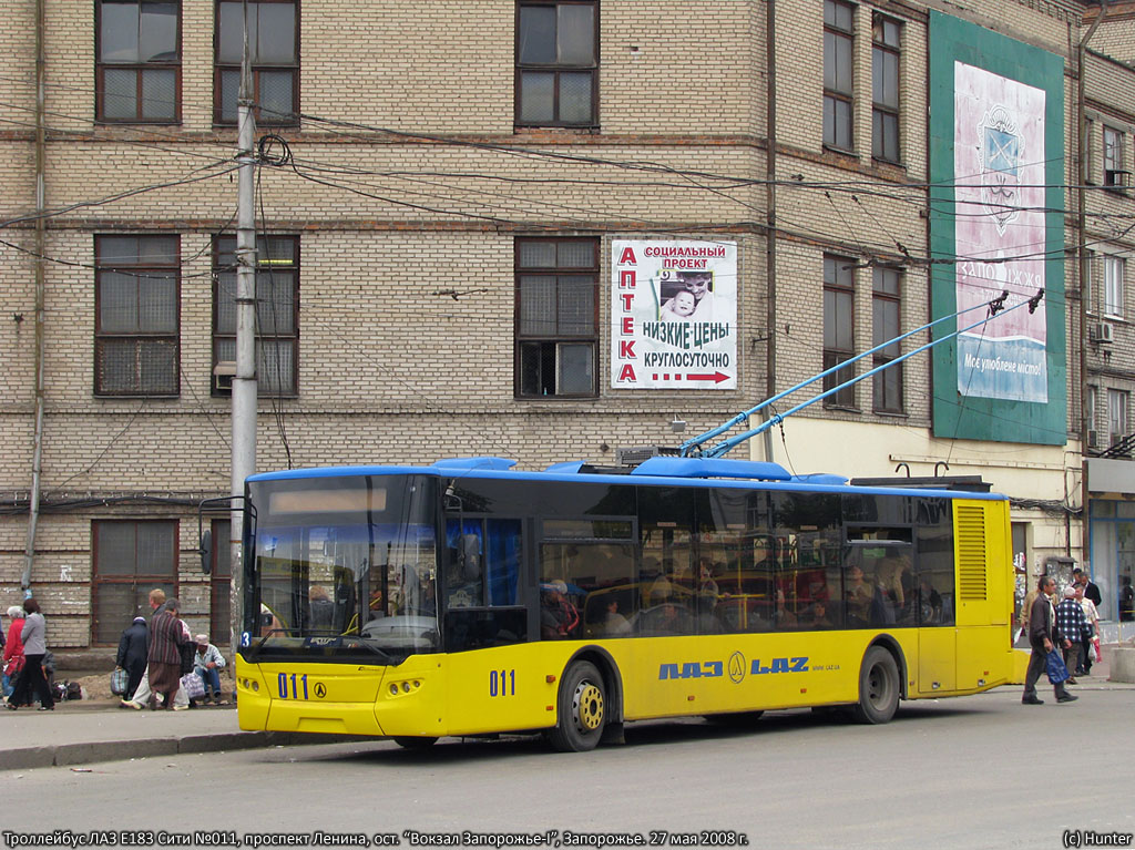 Запорожье, ЛАЗ E183D1 № 011