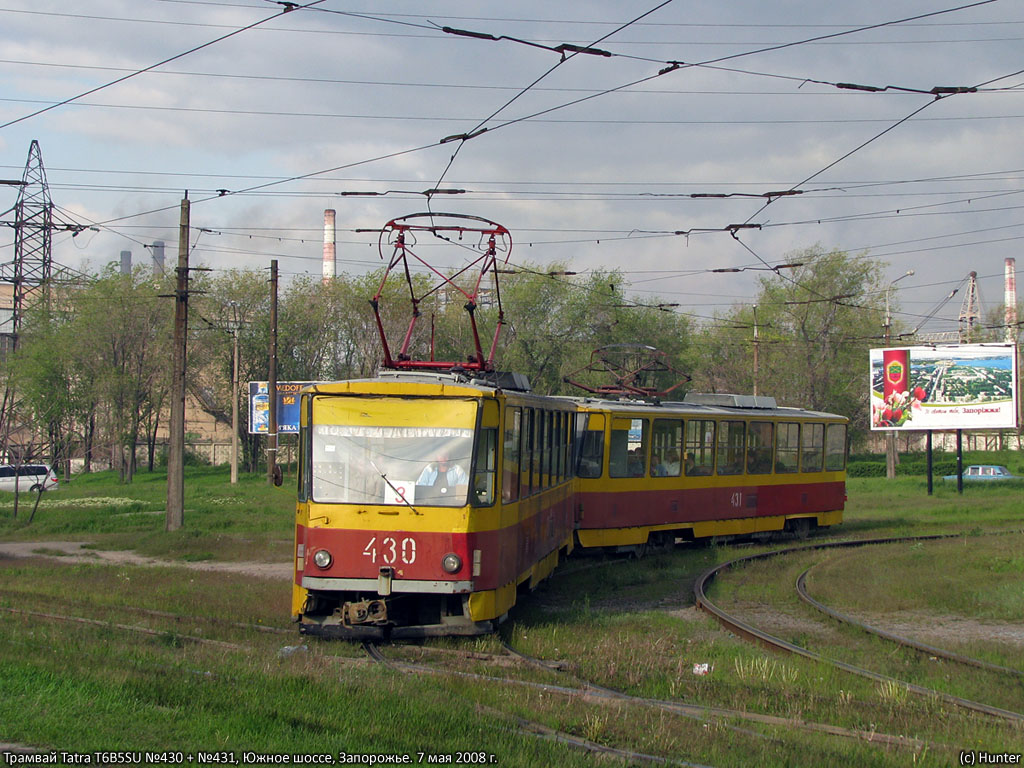 Запорожье, Tatra T6B5SU № 430