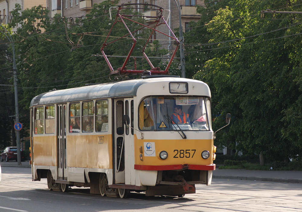 Москва, Tatra T3SU № 2857