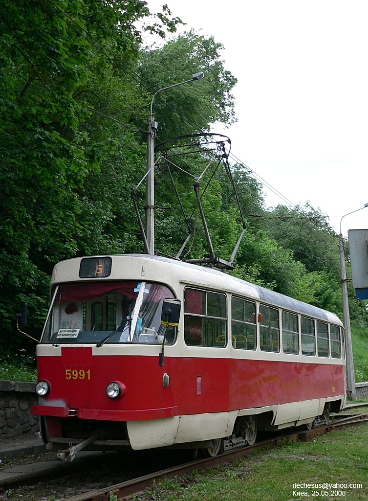 Киев, Tatra T3SU № 5991; Киев — Трамвайные линии: Закрытые линии