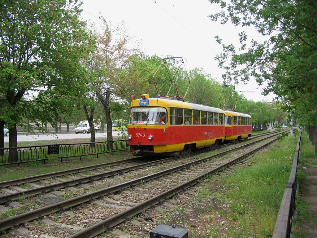 Волгоград, Tatra T3SU № 5748; Волгоград, Tatra T3SU № 5747