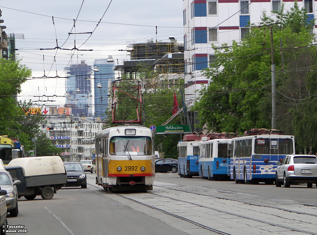 Москва, Tatra T3SU № 2992