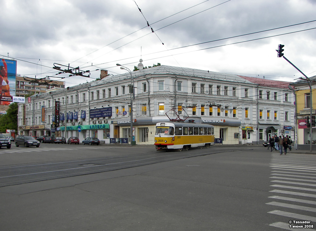 Москва, Tatra T3SU № 2605