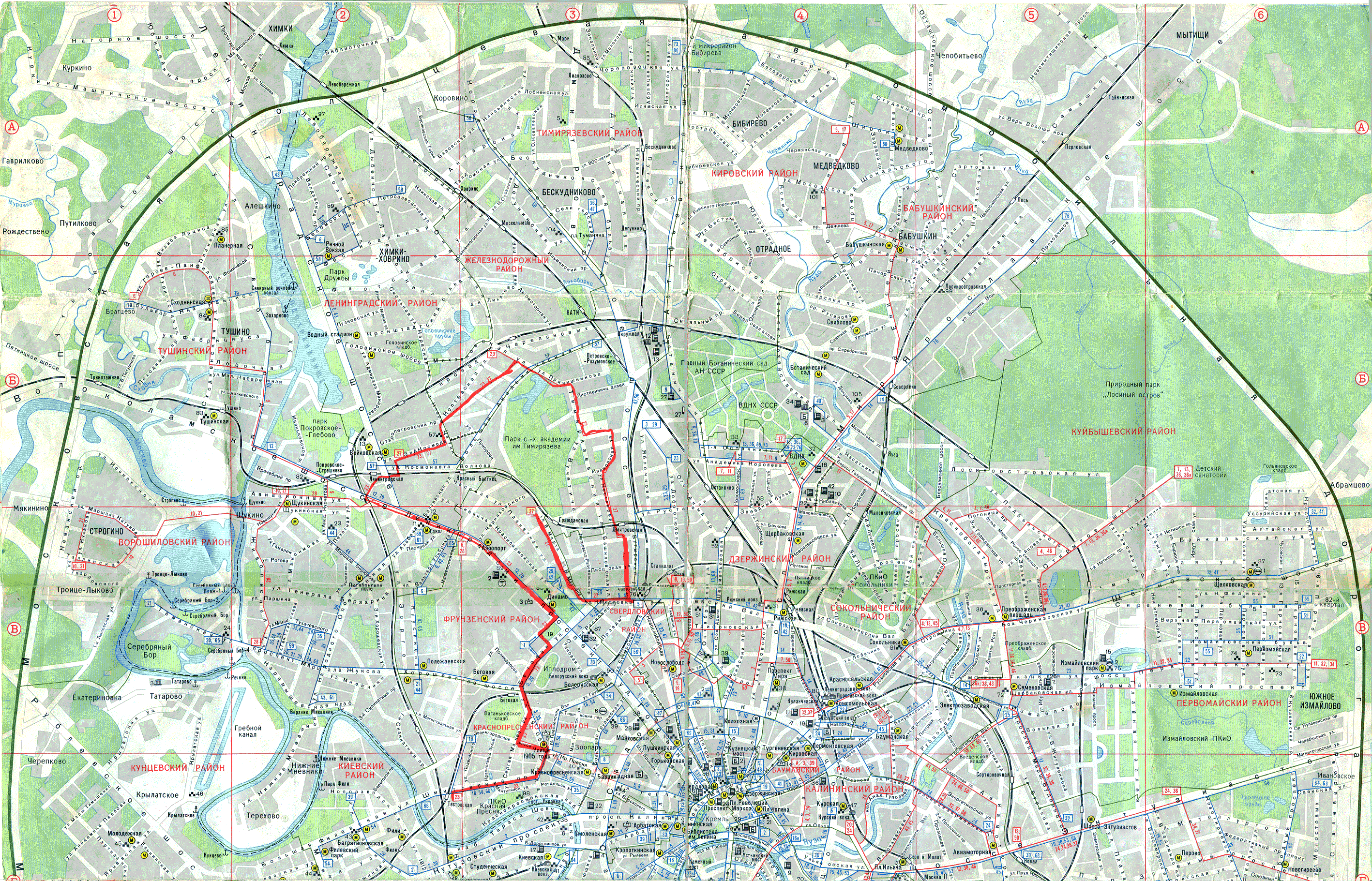 Москва — Общегородские схемы