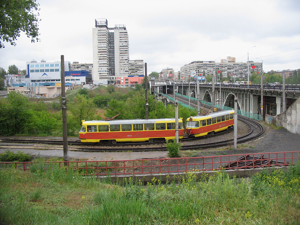 Волгоград, Tatra T3SU № 5773; Волгоград, Tatra T3SU № 5774; Волгоград — Трамвайные линии: [5] Пятое депо — Скоростной трамвай