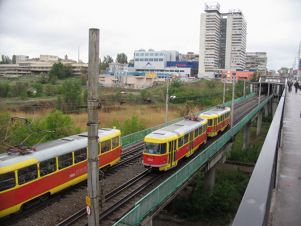 Волгоград, Tatra T3SU № 5812; Волгоград — Трамвайные линии: [5] Пятое депо — Скоростной трамвай