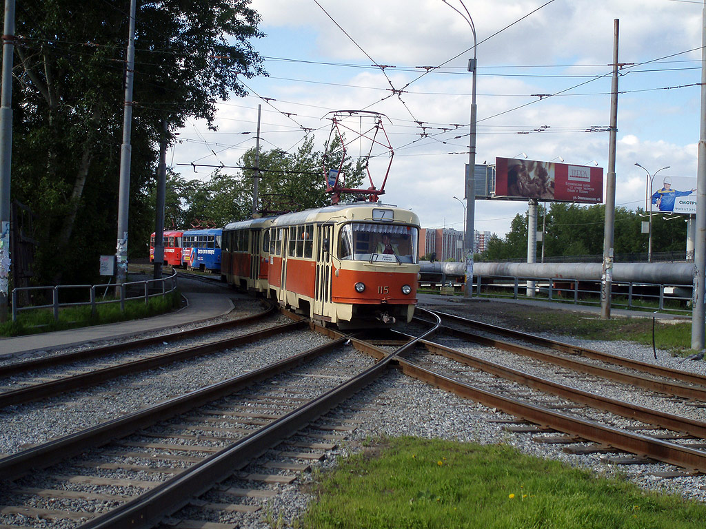 Екатеринбург, Tatra T3SU (двухдверная) № 115