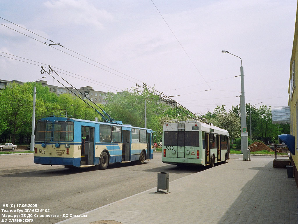 Минск, ЗиУ-682В-012 [В0А] № 5102; Минск, БКМ 32102 № 5370