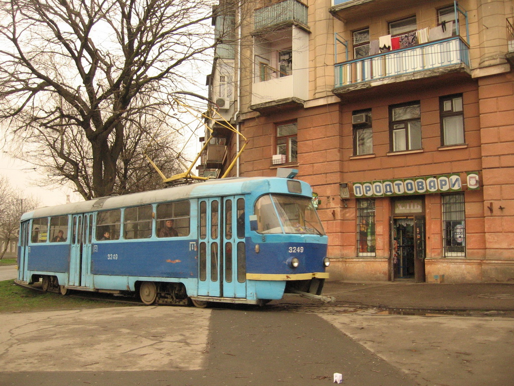 Одесса, Tatra T3SU № 3249; Одесса — Конечные станции; Одесса — Трамвайные линии: ликвидированные