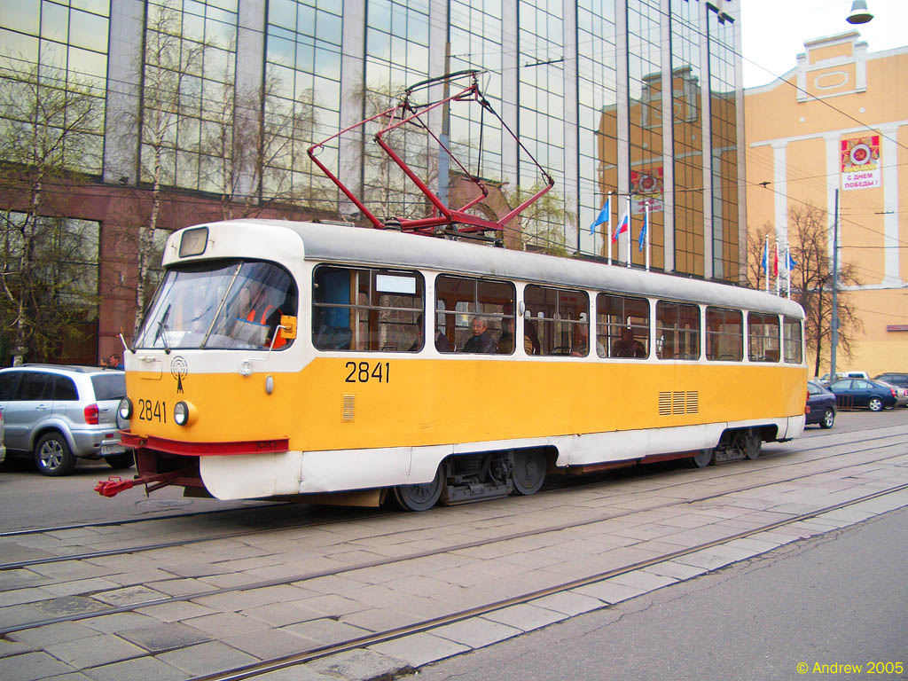 Москва, Tatra T3SU № 2841