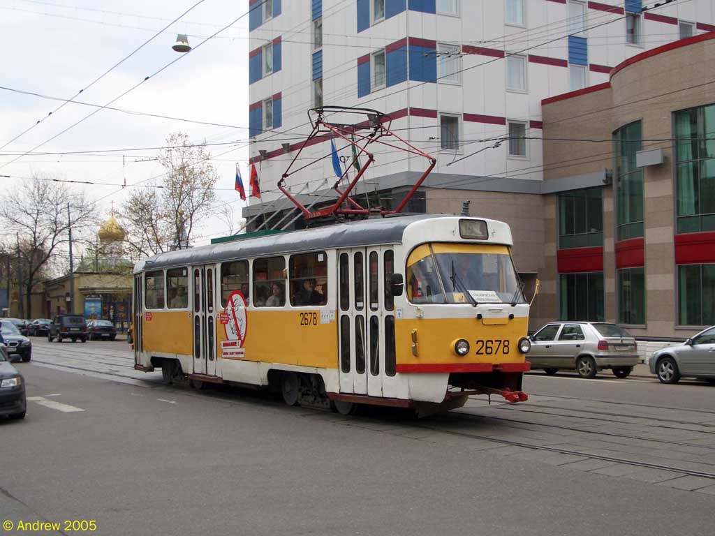 Москва, Tatra T3SU № 2678