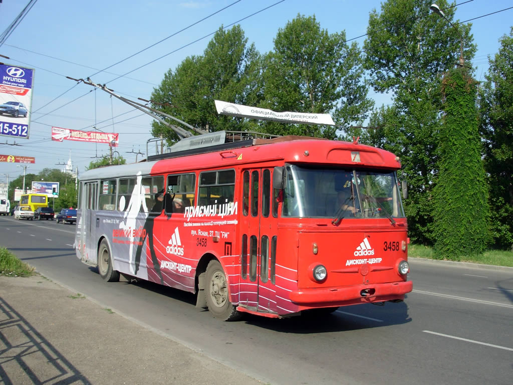 Крымский троллейбус, Škoda 9Tr18 № 3458