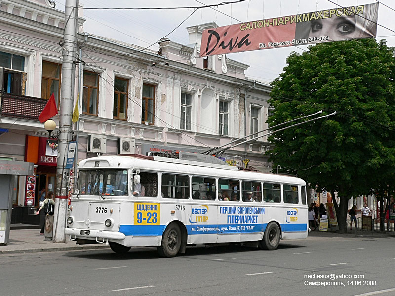 Крымский троллейбус, Škoda 9TrH29 № 3776