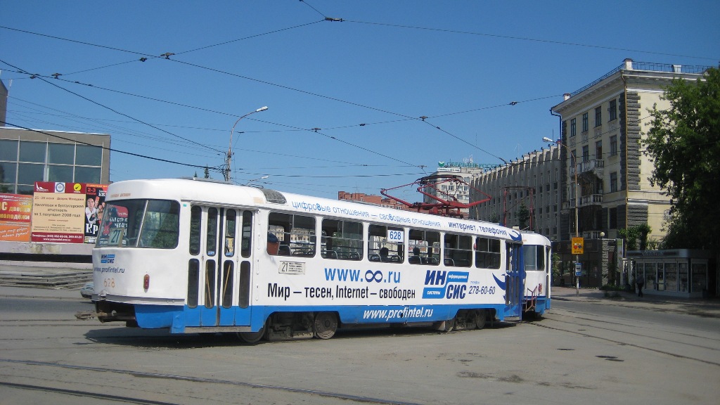 Екатеринбург, Tatra T3SU (двухдверная) № 628