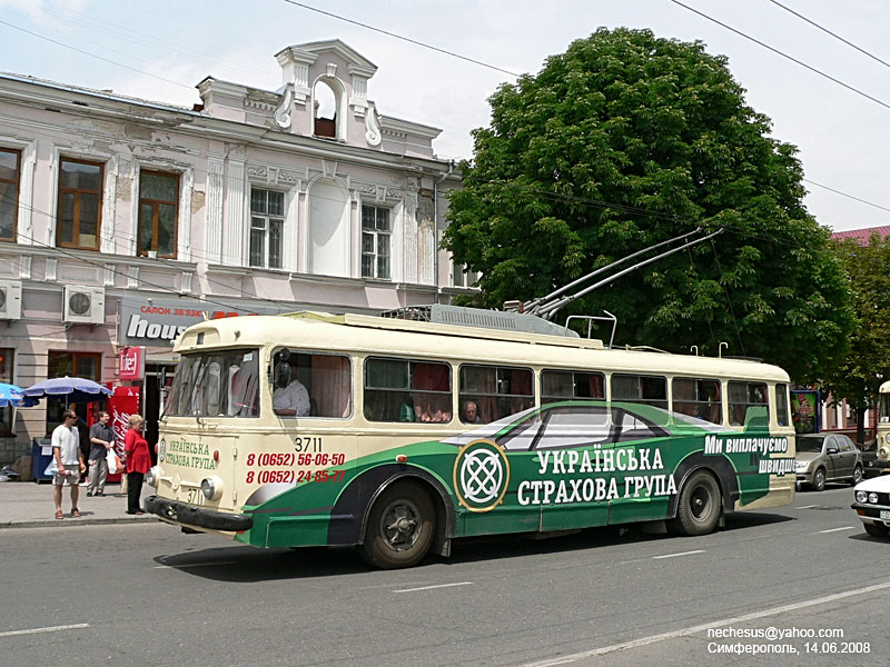 Крымский троллейбус, Škoda 9TrH27 № 3711