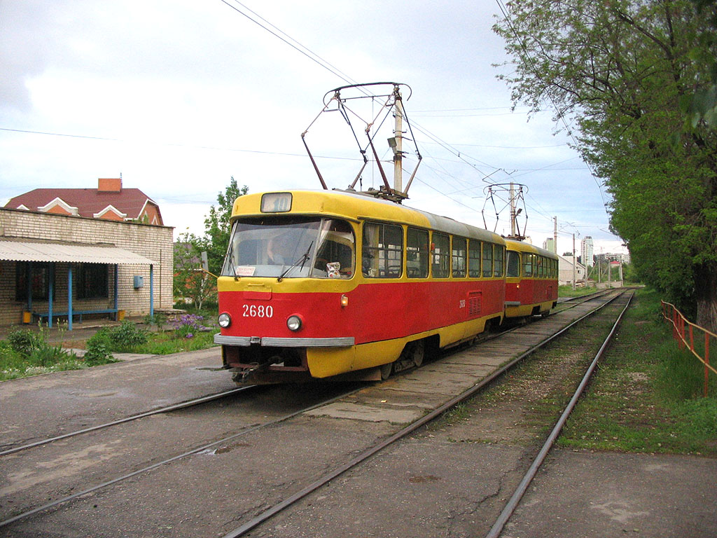 Волгоград, Tatra T3SU (двухдверная) № 2680; Волгоград, Tatra T3SU (двухдверная) № 2681