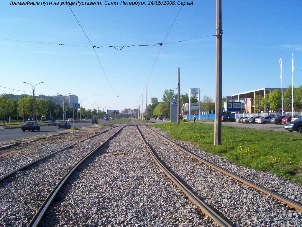 Saint-Pétersbourg — Tram lines and infrastructure