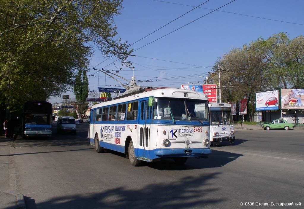 Крымский троллейбус, Škoda 9Tr18 № 3452