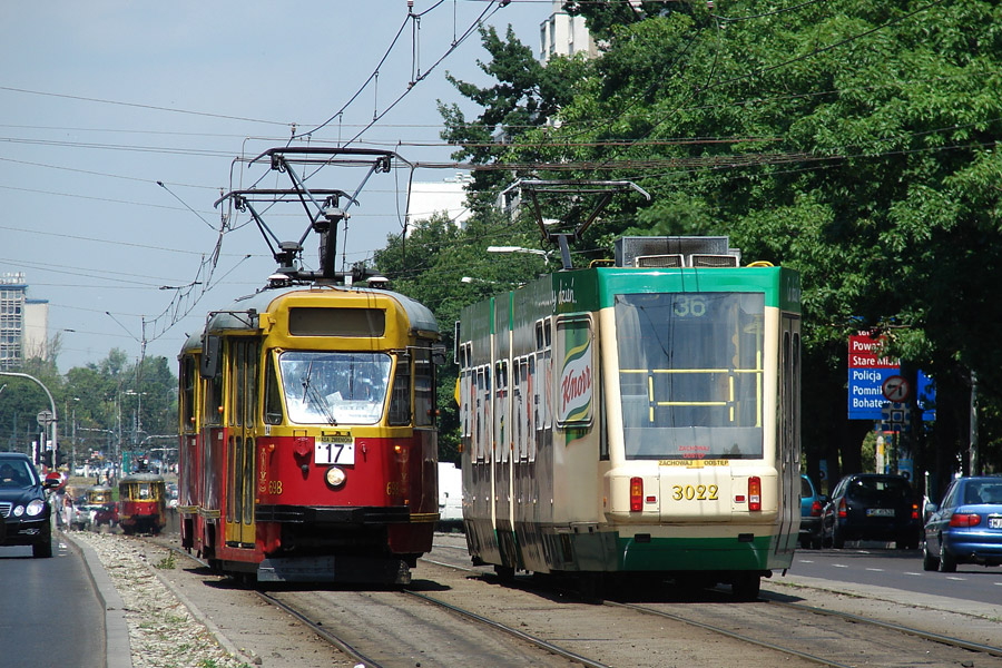 Варшава, Konstal 13N № 698; Варшава, Konstal 116Na/1 № 3022