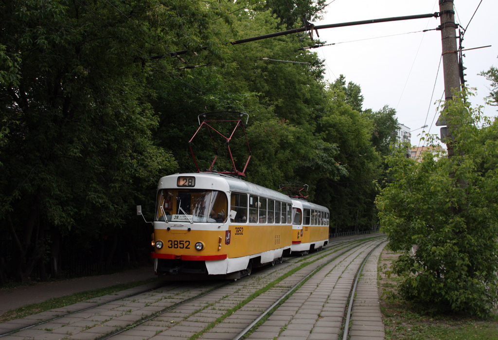 Москва, Tatra T3SU № 3852